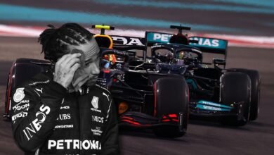 Lewis Hamilton en la definición del GP de Abu Dabi 2021